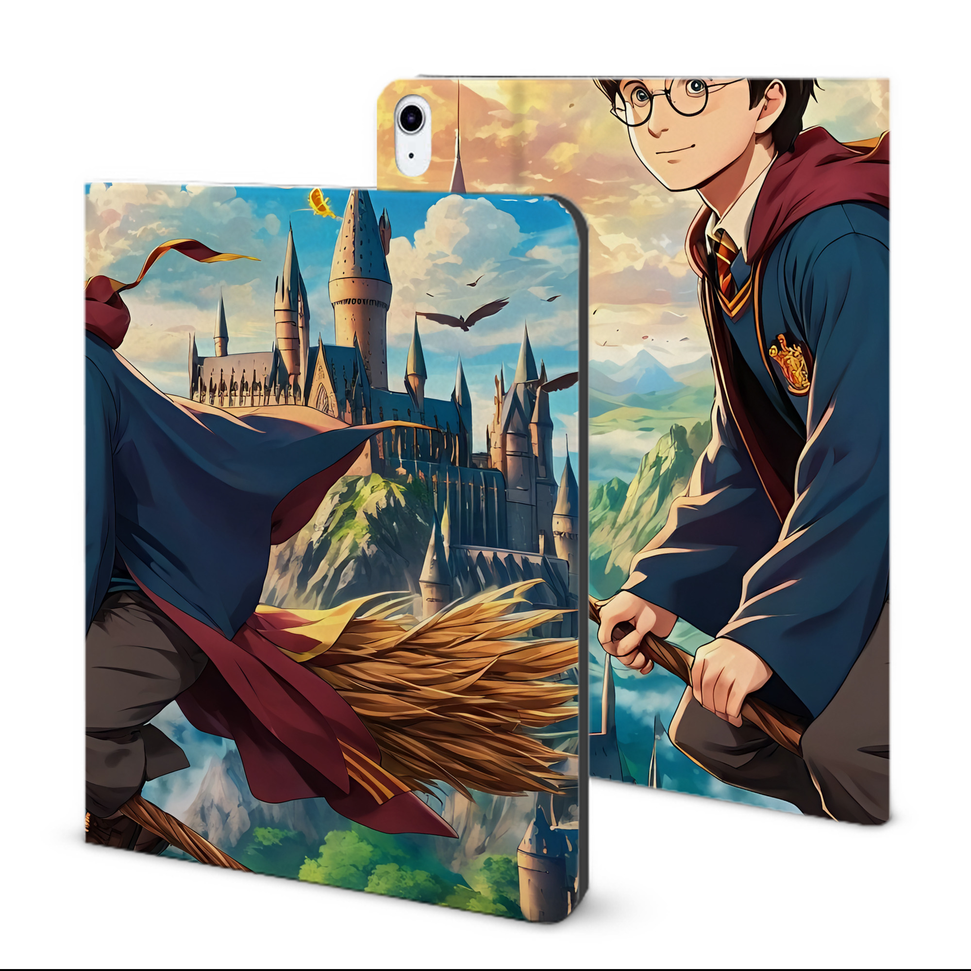 （画像用） Harry Potter ハリー・ポッターシリーズ IPad ケース ブック型 PUレザー TPU 耐衝撃 軽量 薄型 ペン収納なし 全面保護 IPad 各モデル対応